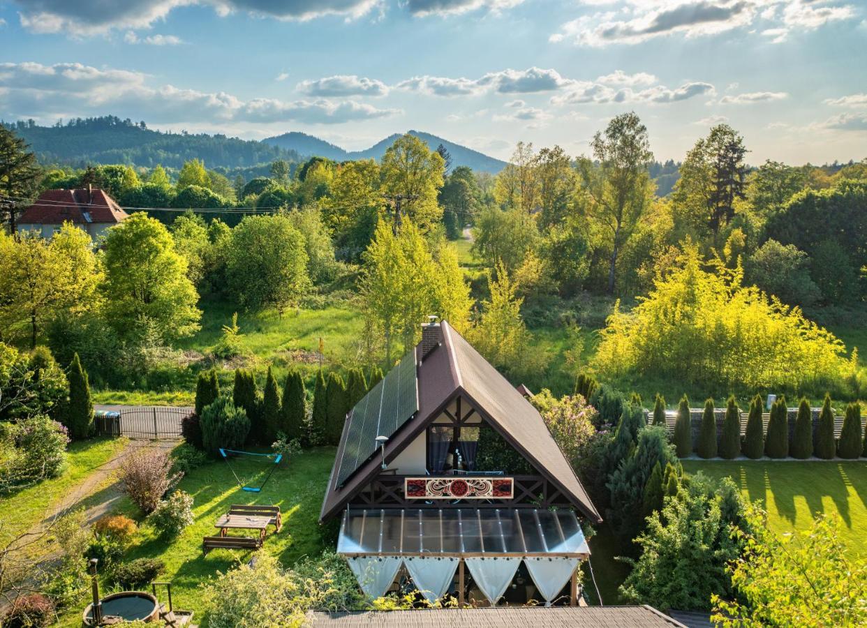 Smyrkowy Dom Z Kominkiem Z Goraca Balia Kolo Karpacza Janowice Wielkie Exterior foto